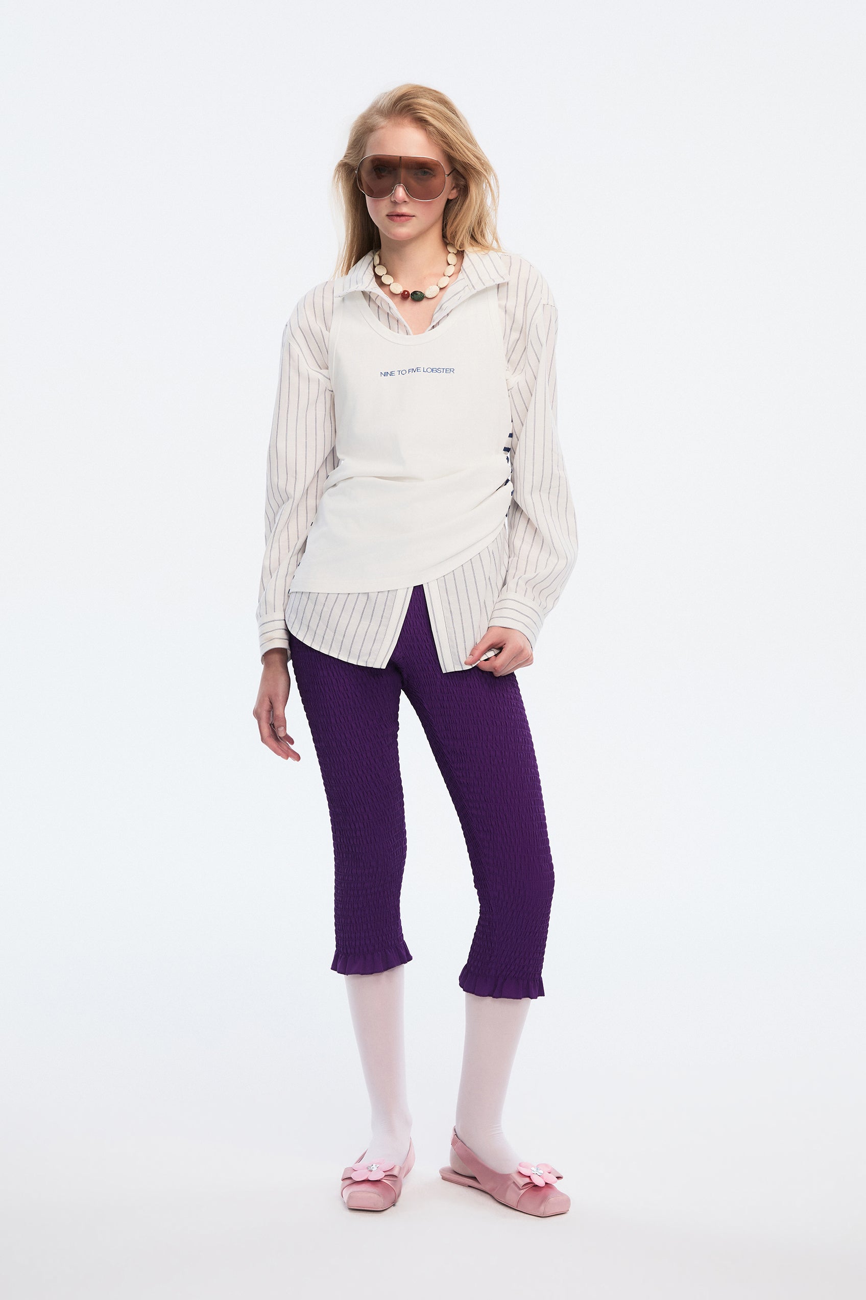 OTHER STORE Tempo Deconstructed Striped Shirt