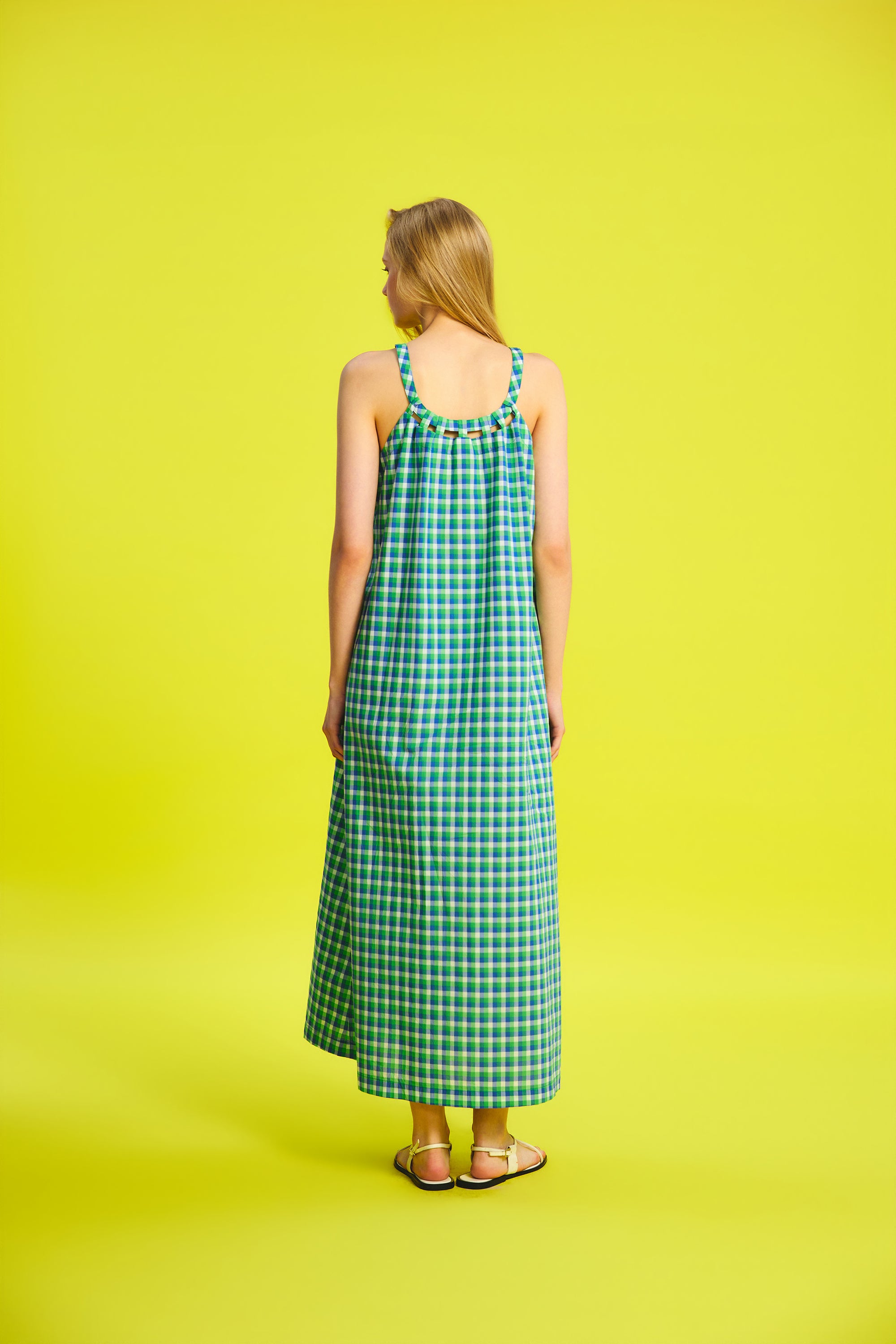 OTHER STORE Arc Bridge-Detail Square-Cutout Halter Dress