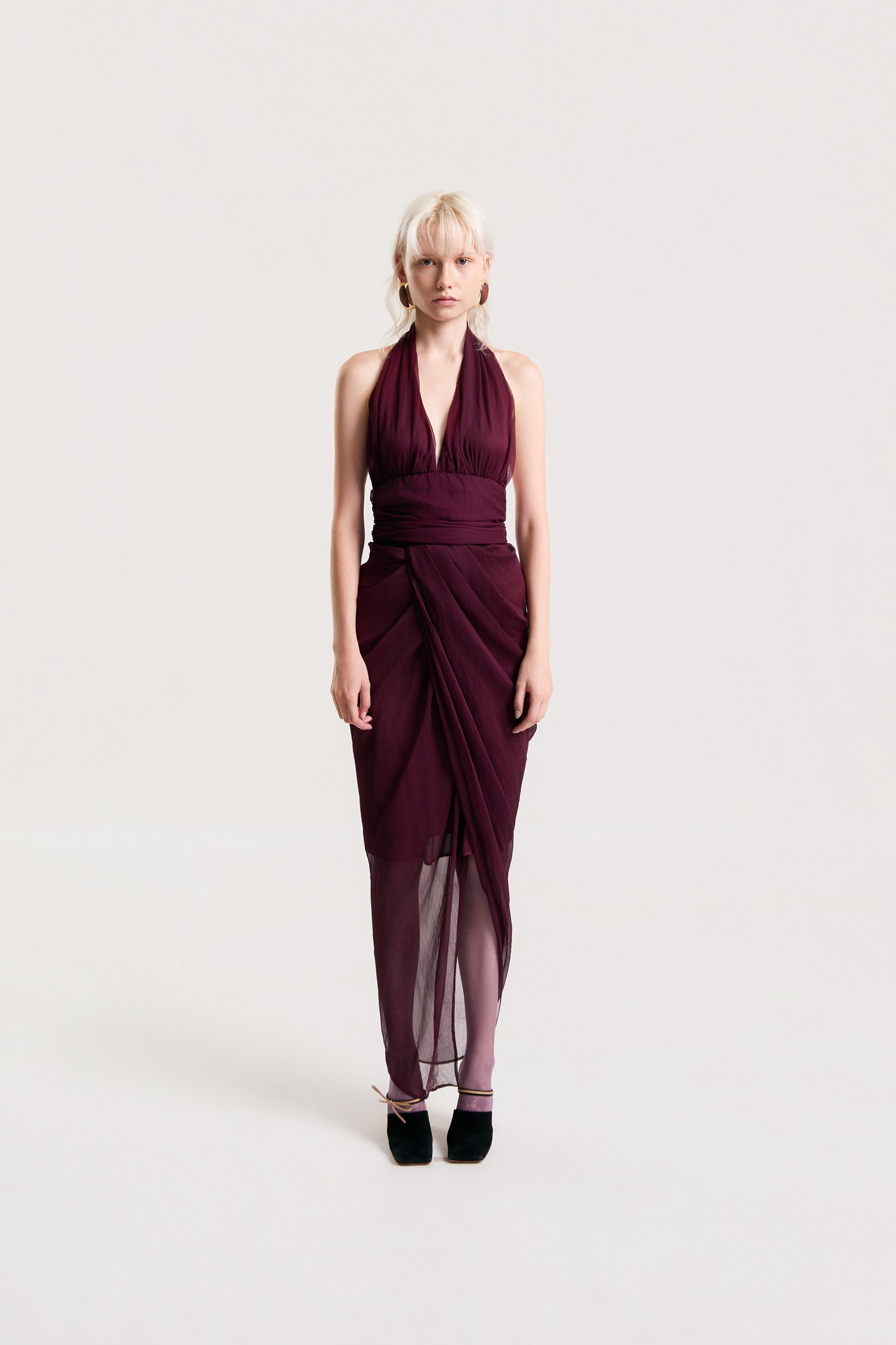 OTHER STORE Seraphine Draped Halter Dress