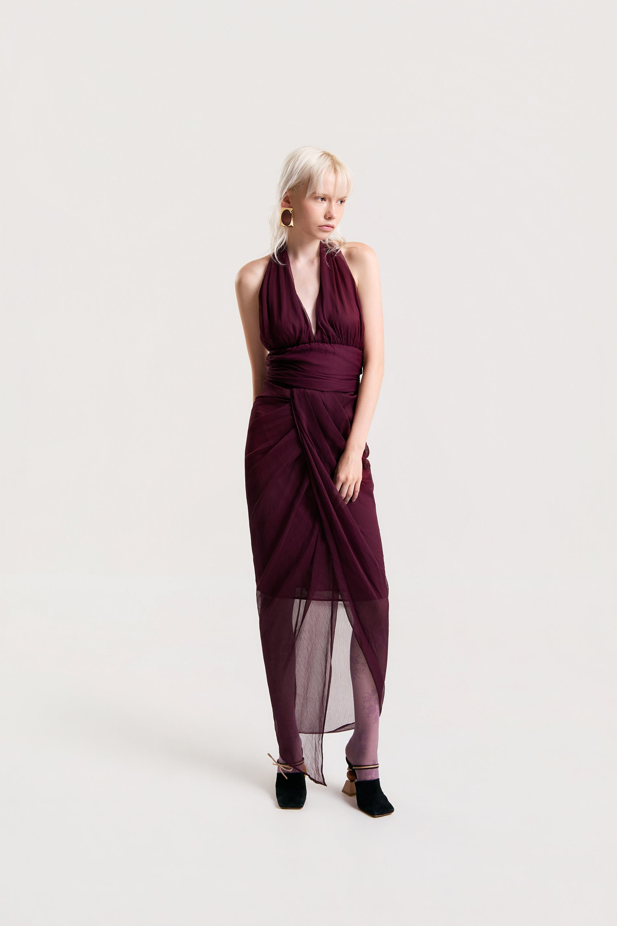 OTHER STORE Seraphine Draped Halter Dress