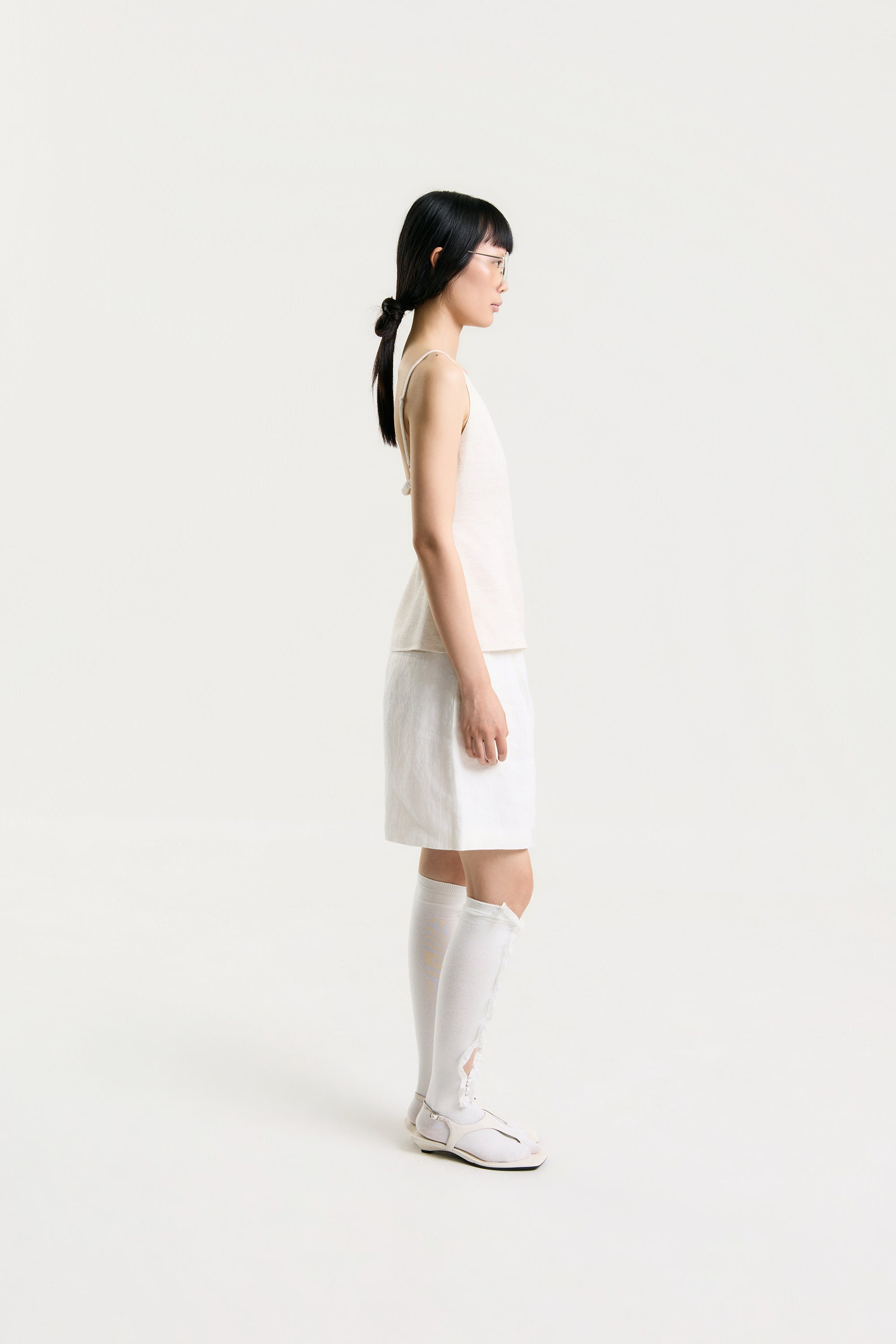 OTHER STORE Solace Open-Back Linen Camisole