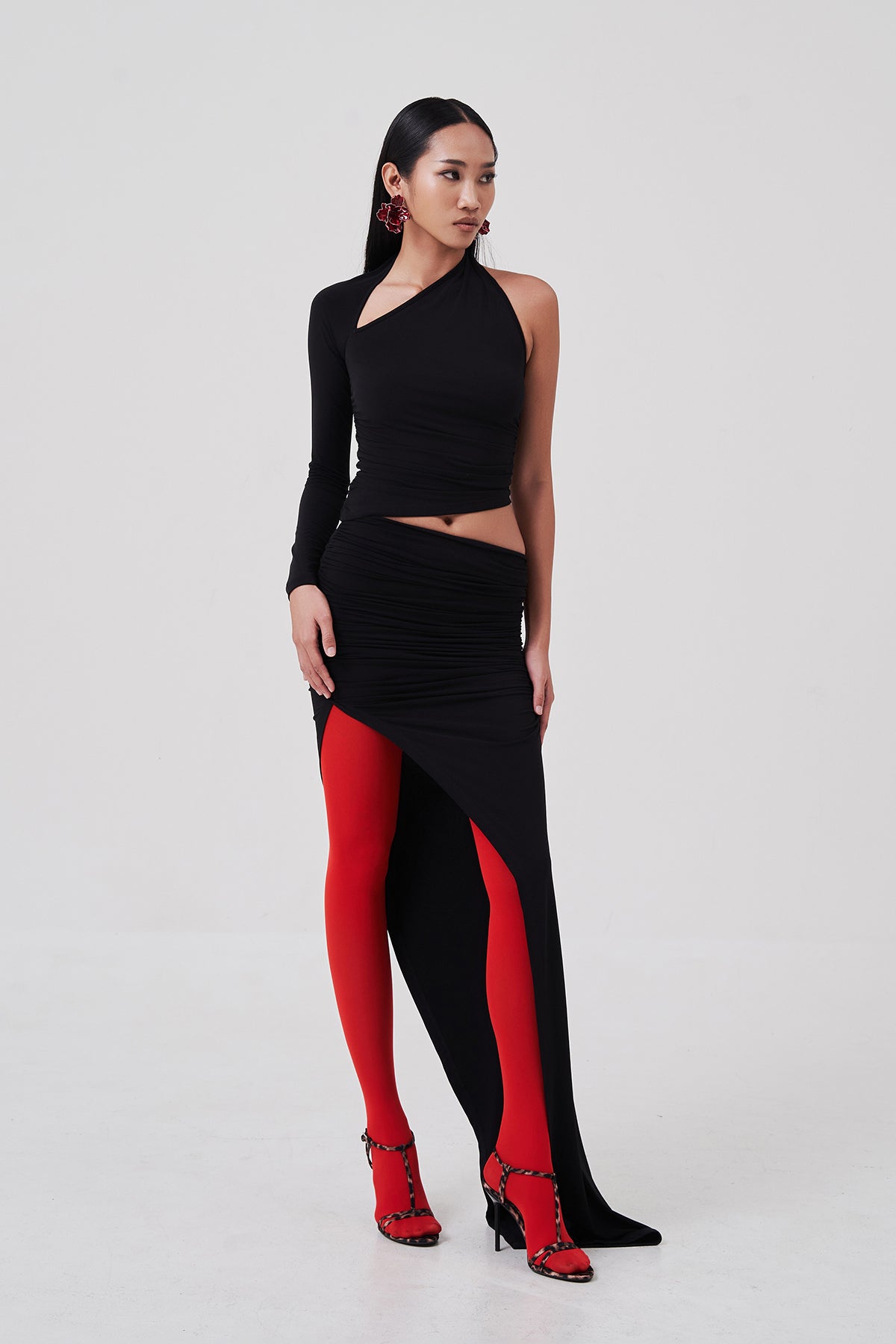 Selma Asymmetrical Drape Skirt