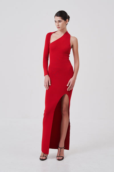 Elyse One-Shoulder Maxi Dress