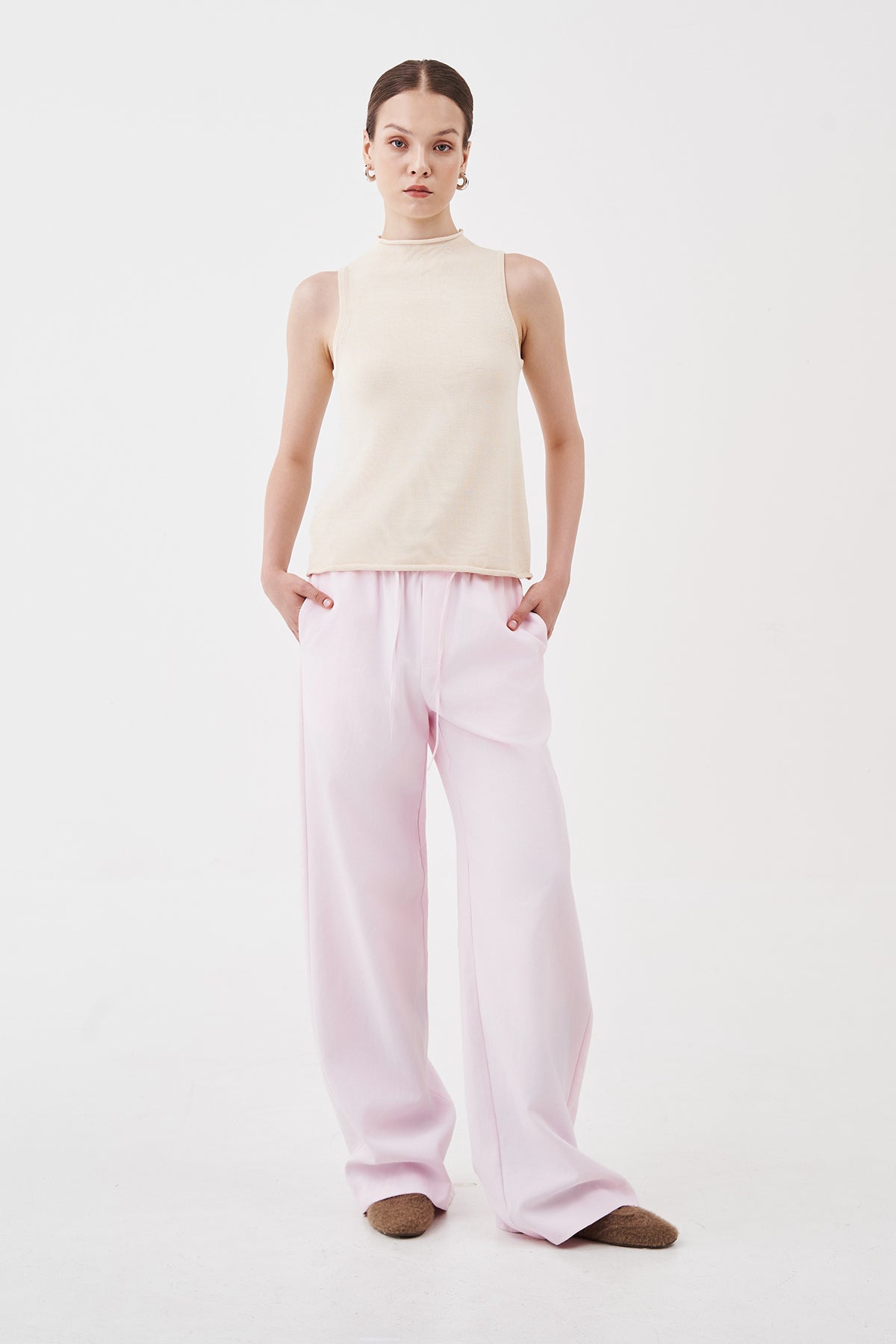 Lennon Drawstring Pants Pink