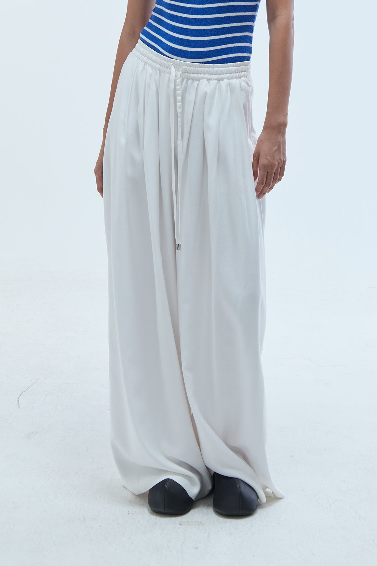 Sofia Wide-Leg Trousers Off-White