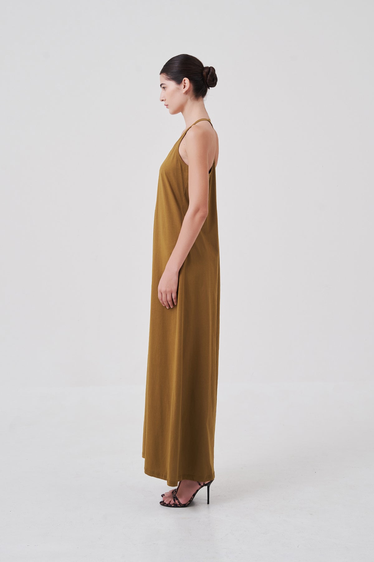 Élodie Racerback Maxi Dress Moss Green