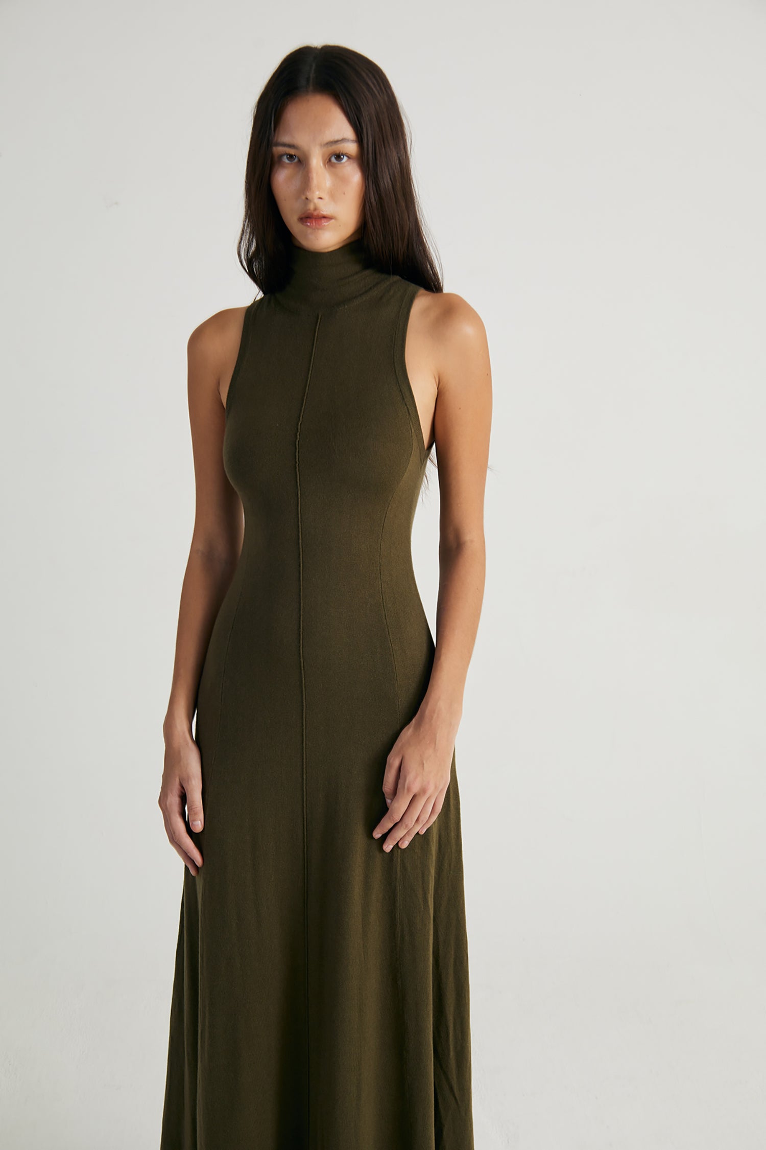 Celia Maxi Dress Olive Green