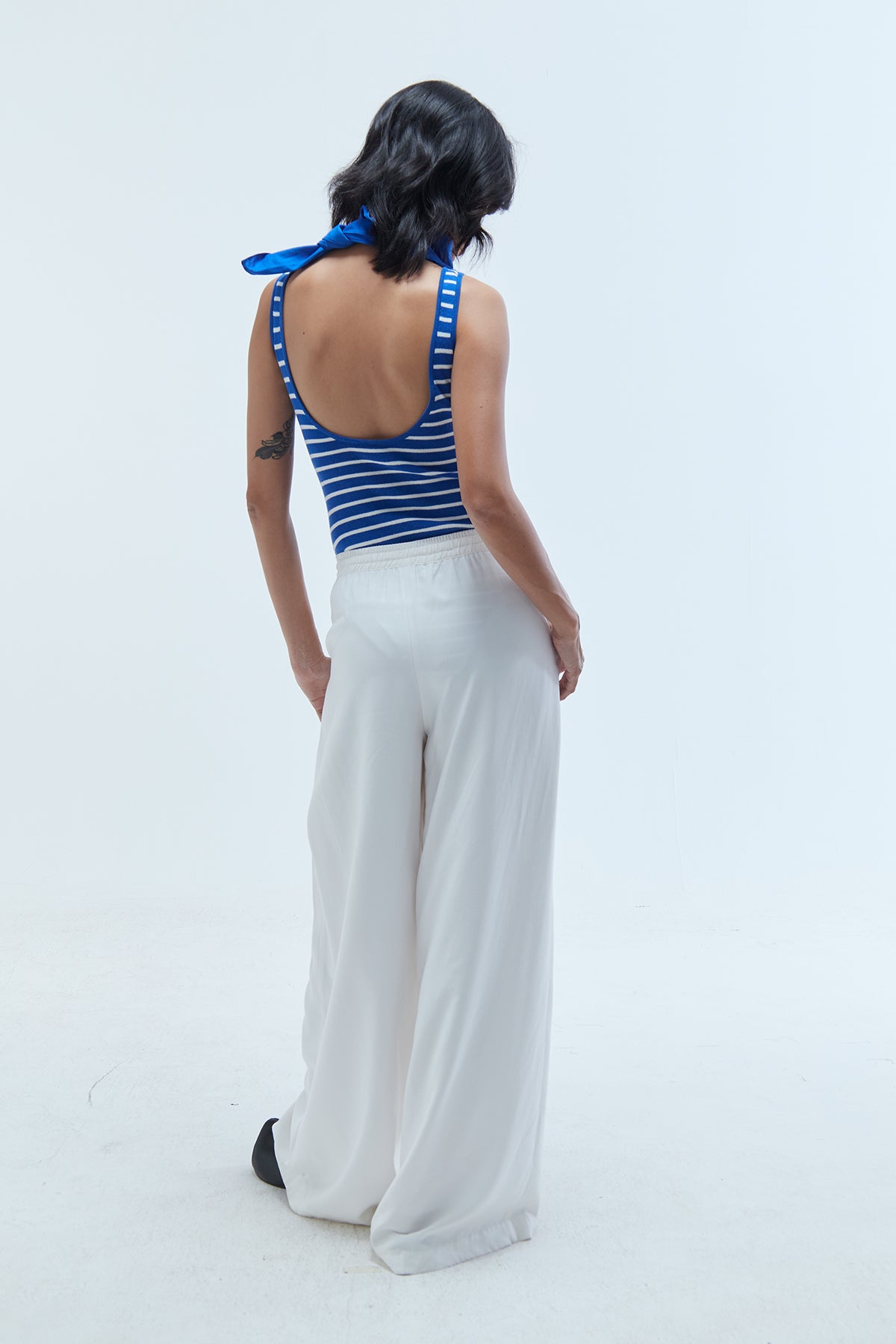 Sofia Wide-Leg Trousers Off-White