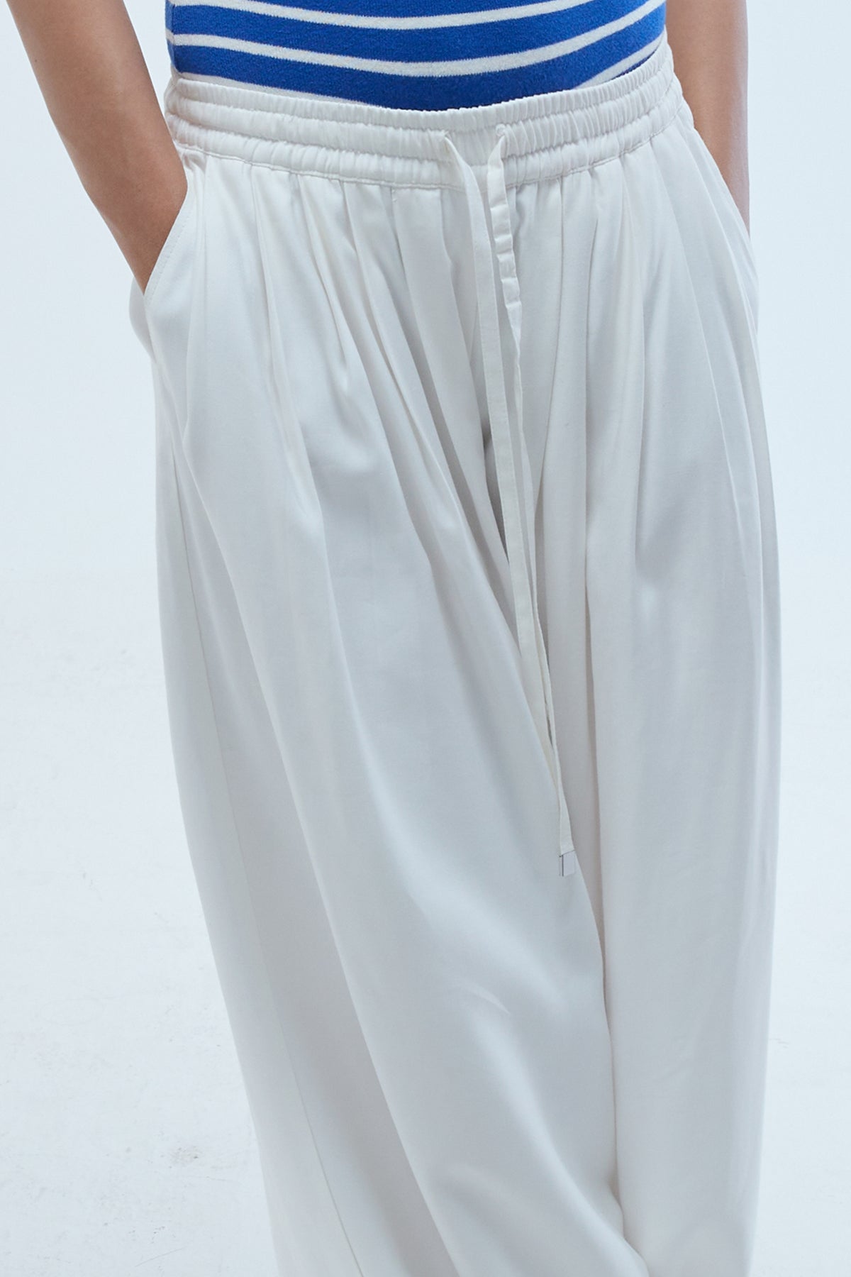 Sofia Wide-Leg Trousers Off-White