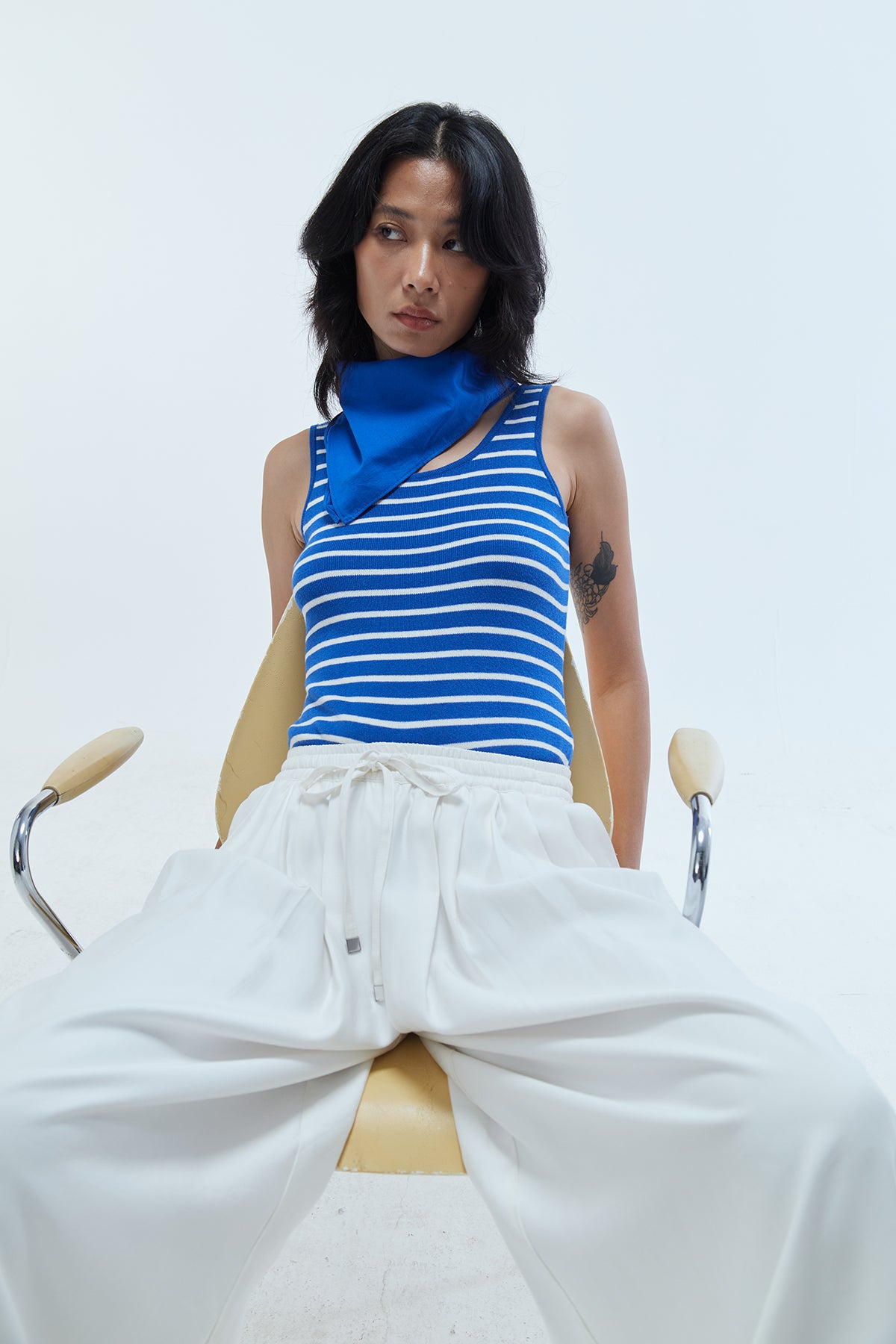 Sofia Wide-Leg Trousers Off-White