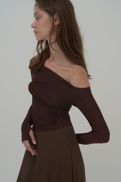 Thea Asymmetrical Draped Dress