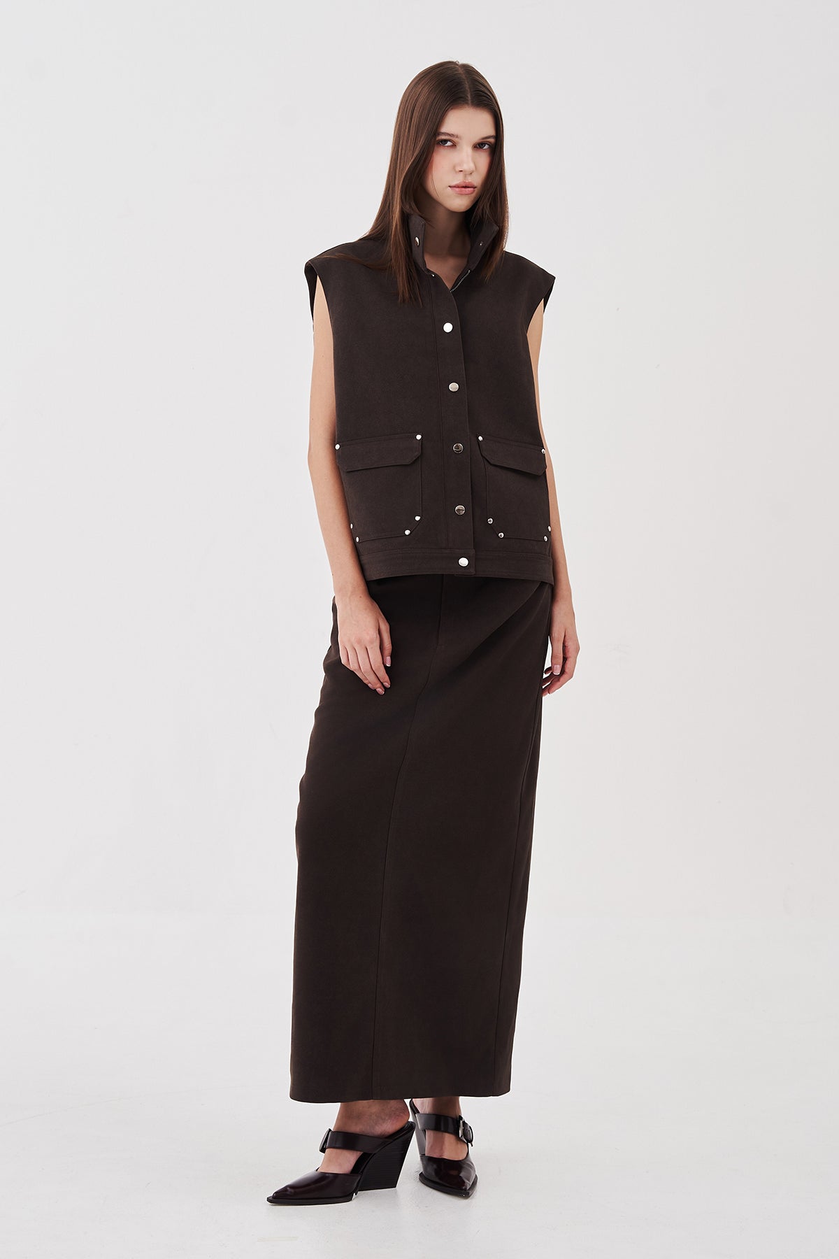 Alina Sleeveless Utility Vest
