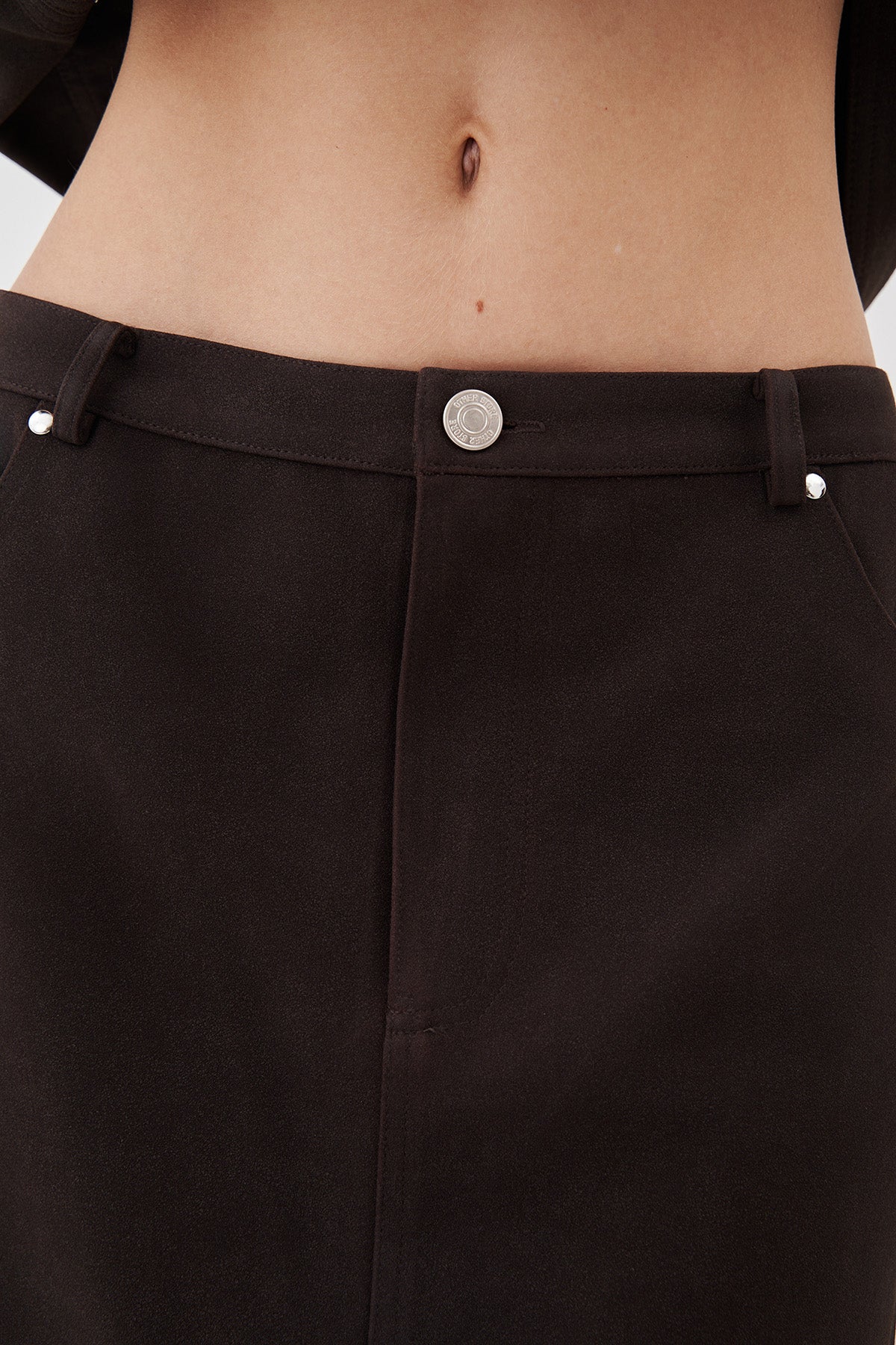 Alina Suede Maxi Skirt