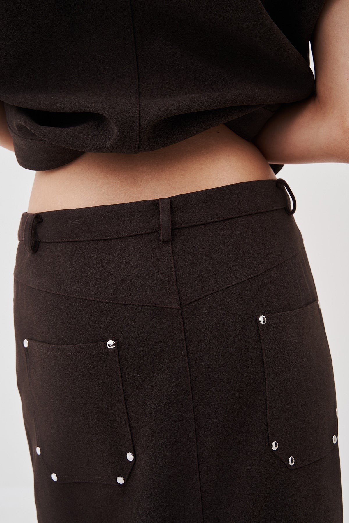 Alina Suede Maxi Skirt