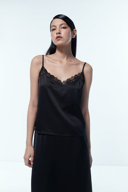 Evelyn Lace Trim Cami Top