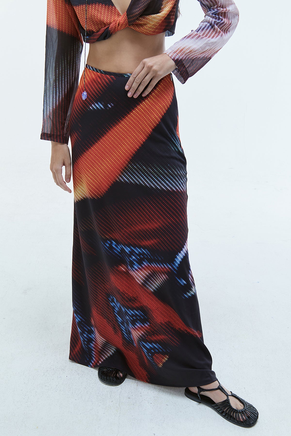 Soleil Printed Maxi Skirt