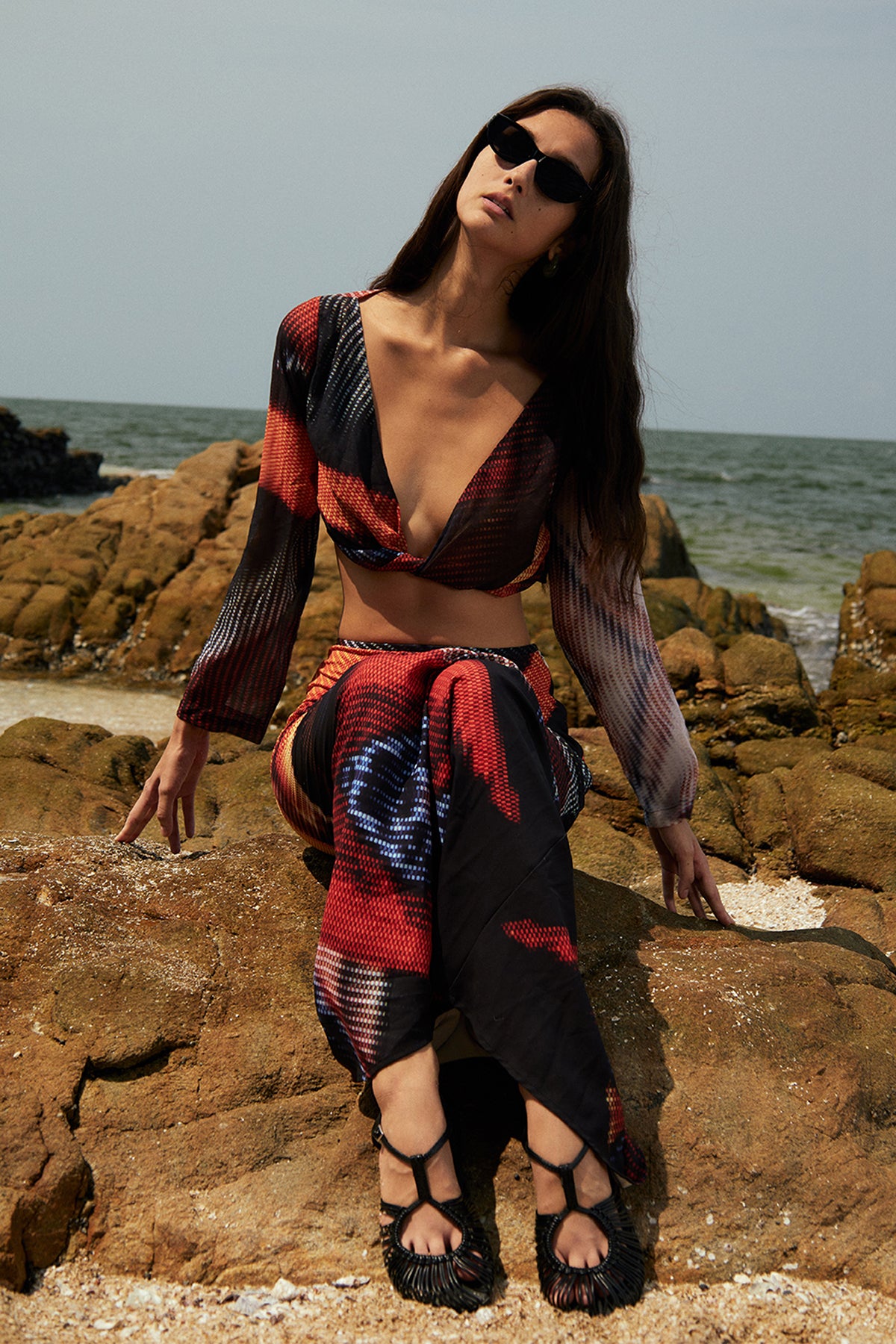 Soleil Printed Maxi Skirt