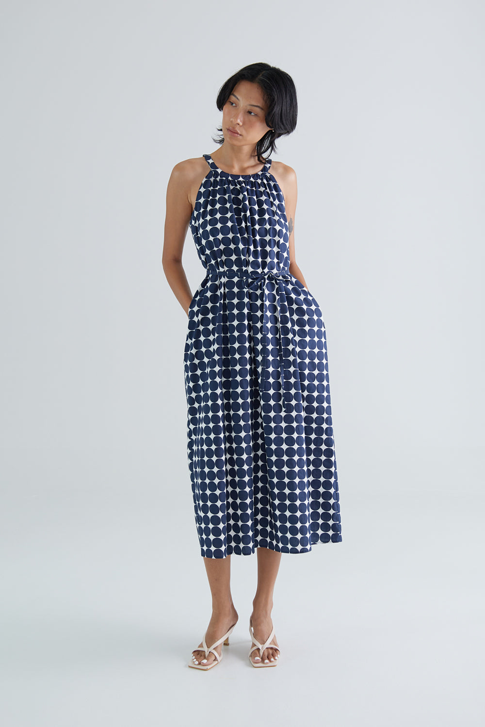 Carmen Polka Midi Dress