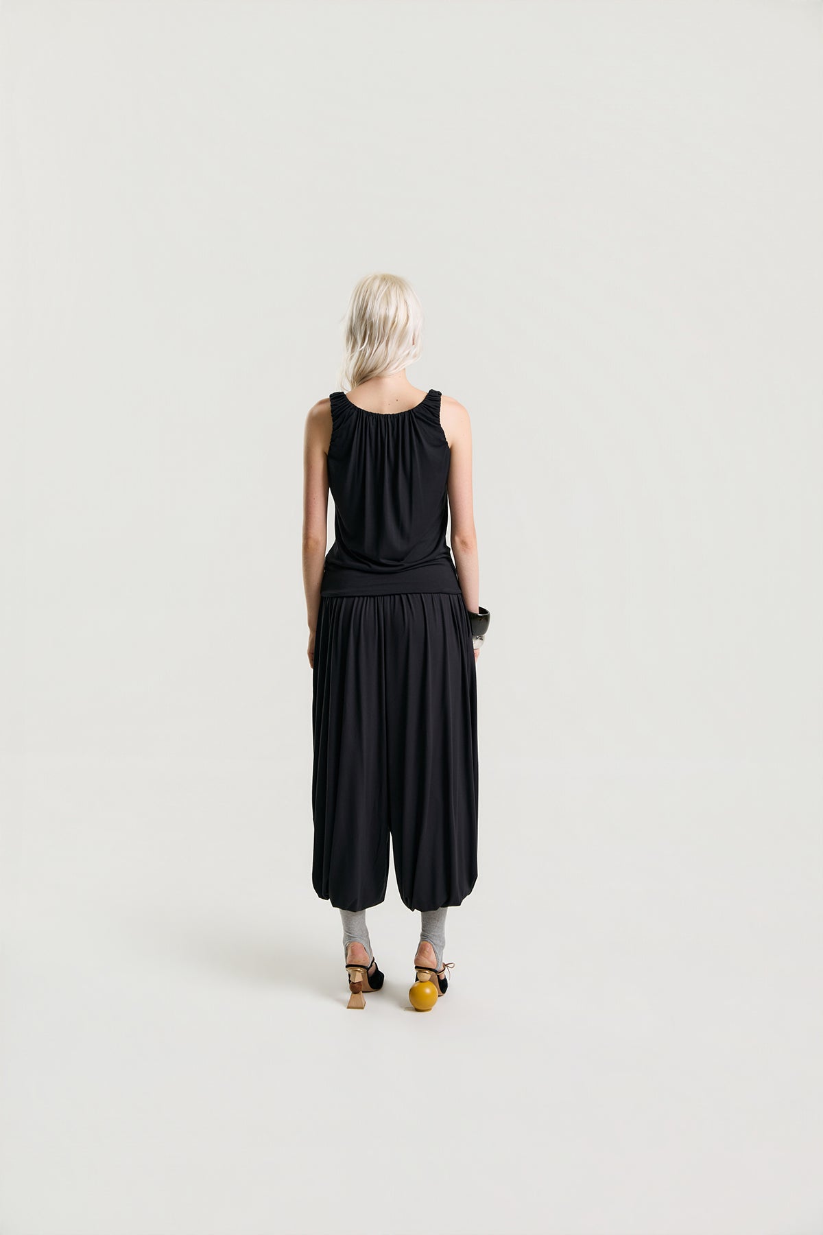OTHER STORE Amélie Gathered Tank Top in Black