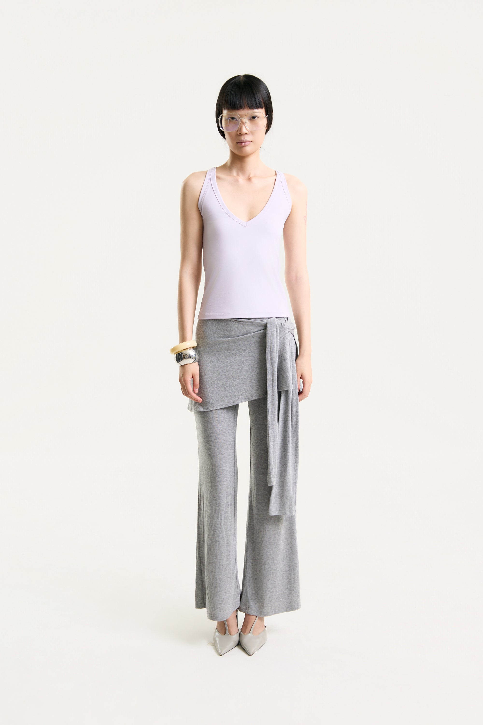 OTHER STORE Aveline Sculpt Tank in Soft Lilac