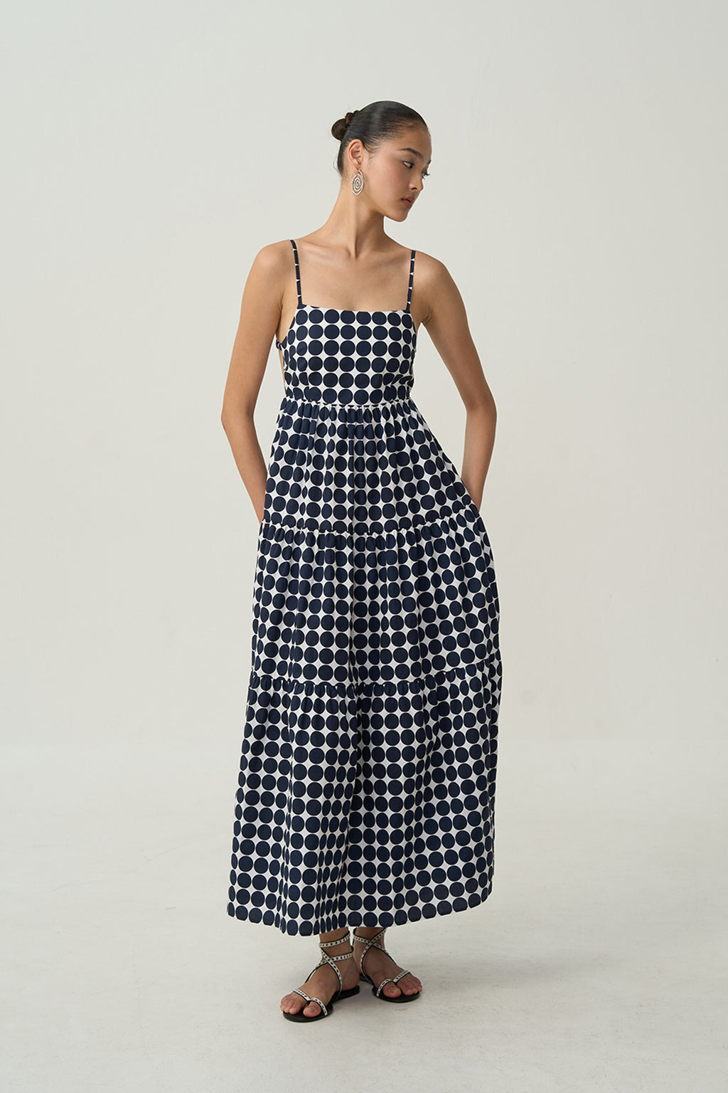 carmen maxi dress Carmen Polka Dot Maxi Dress | Designer Cocktail Dress