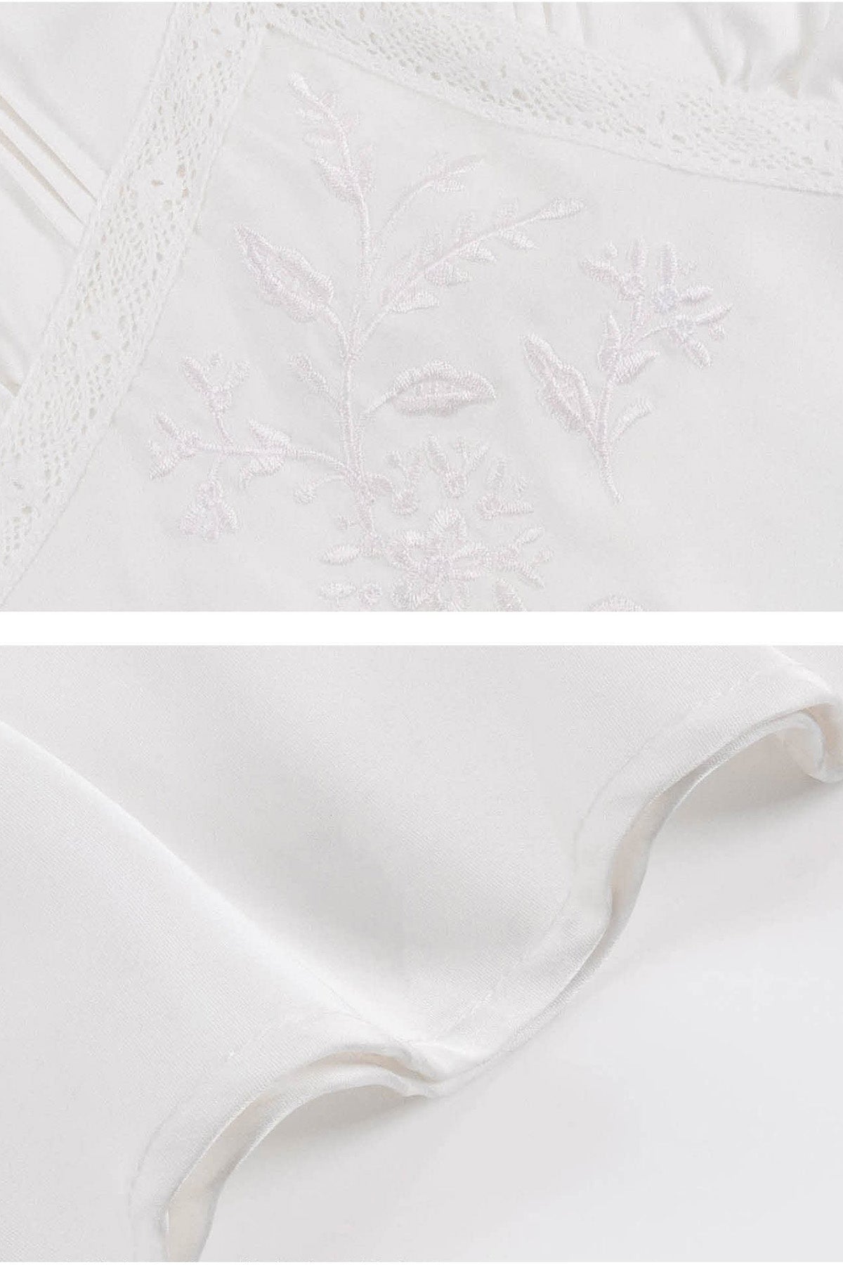Mila Embroidered Dress Ivory