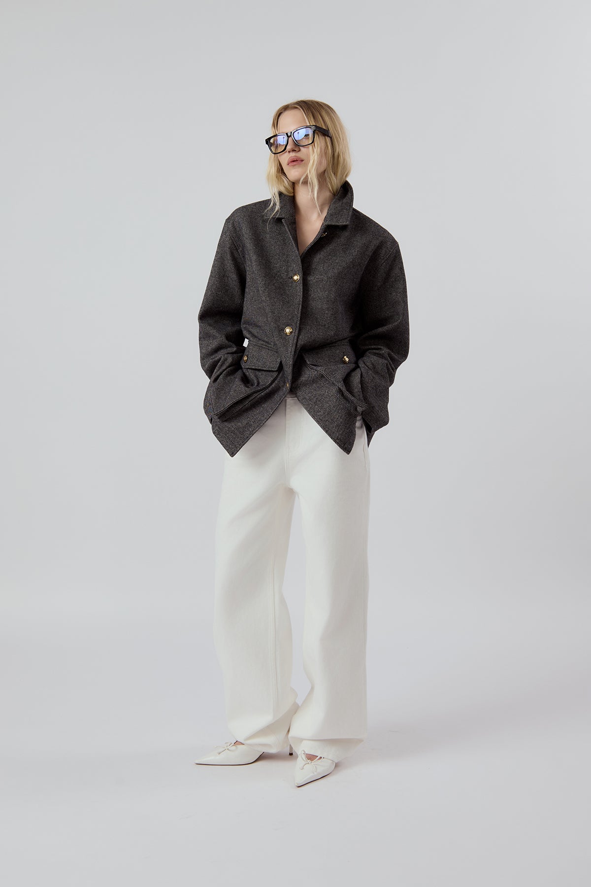 OTHER STORE Elara Oversized Utility Wool-Blend Jacket