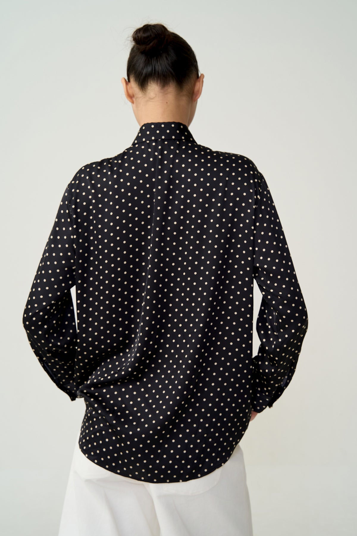 Elliot Relaxed Dot Shirt Black