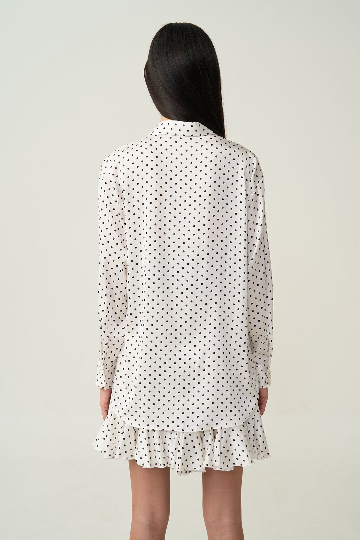 Elliot Relaxed Dot Shirt Ivory