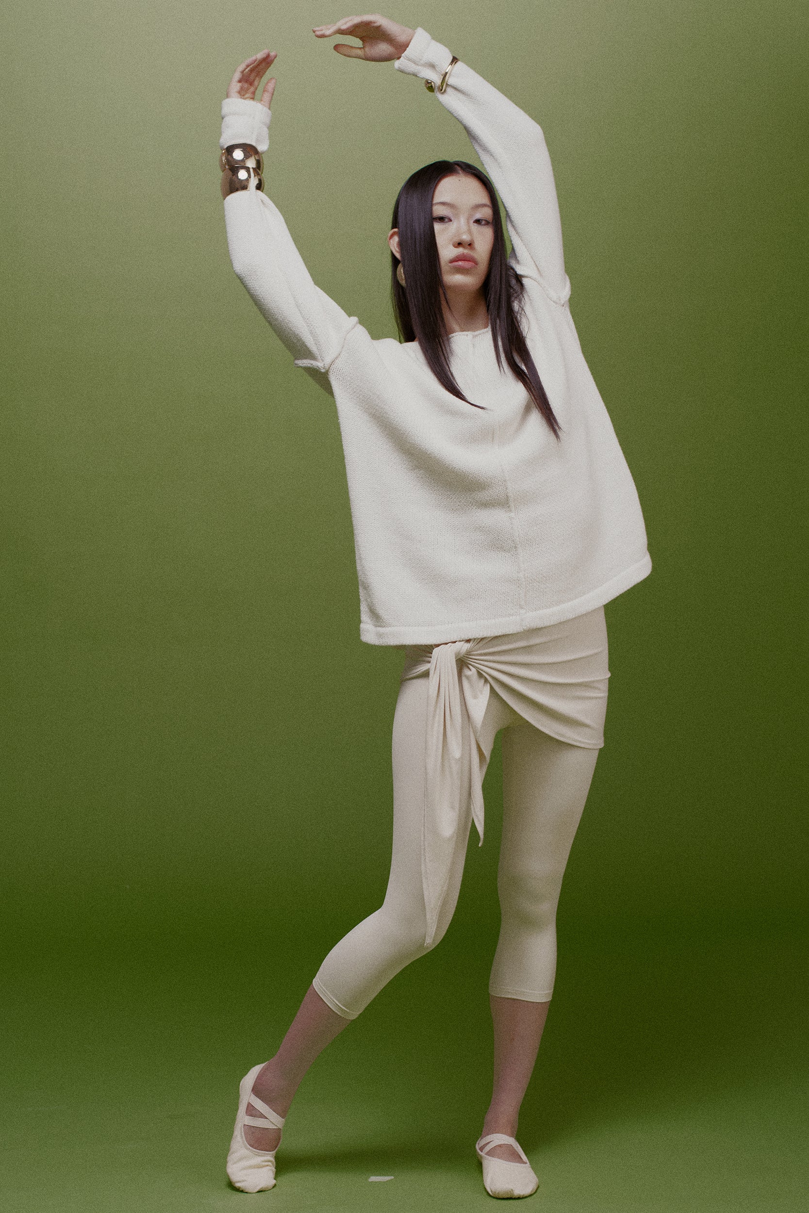 Elsa Seam-Detailed Slouchy Cotton Sweater