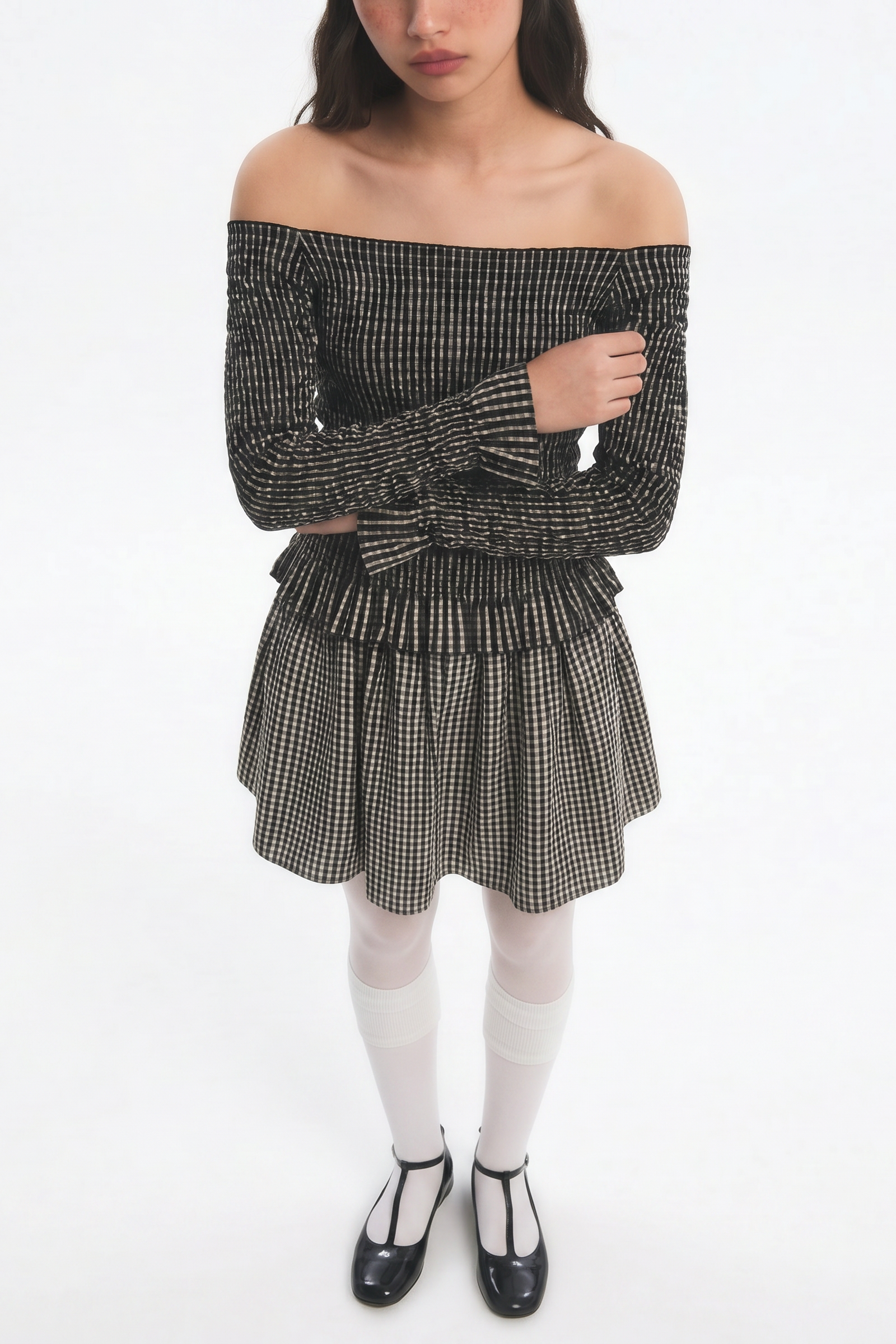 OTHER STORE Concerto Smocked Off-the-Shoulder Top