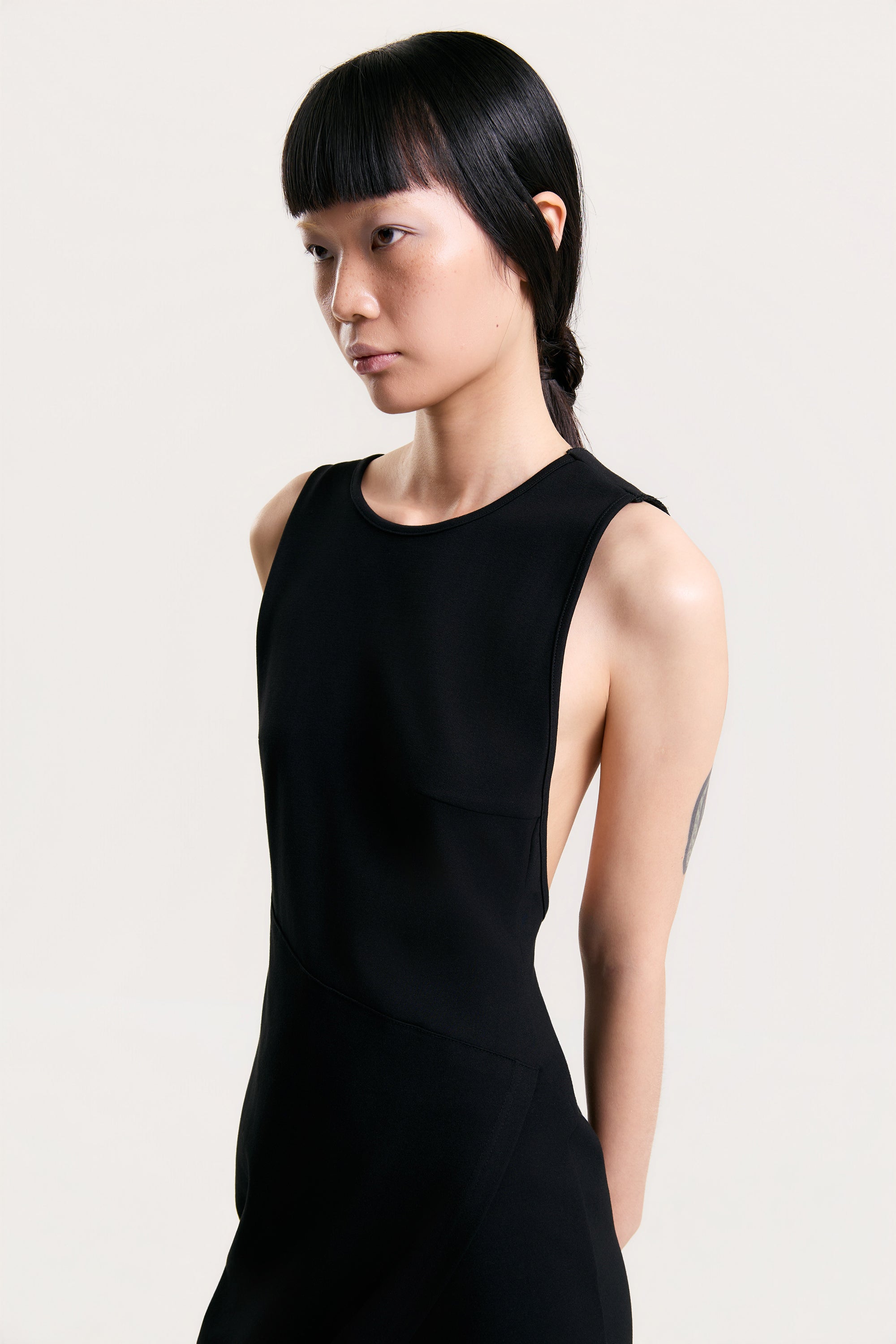 OTHER STORE Interlock Open-Back Midi Dress