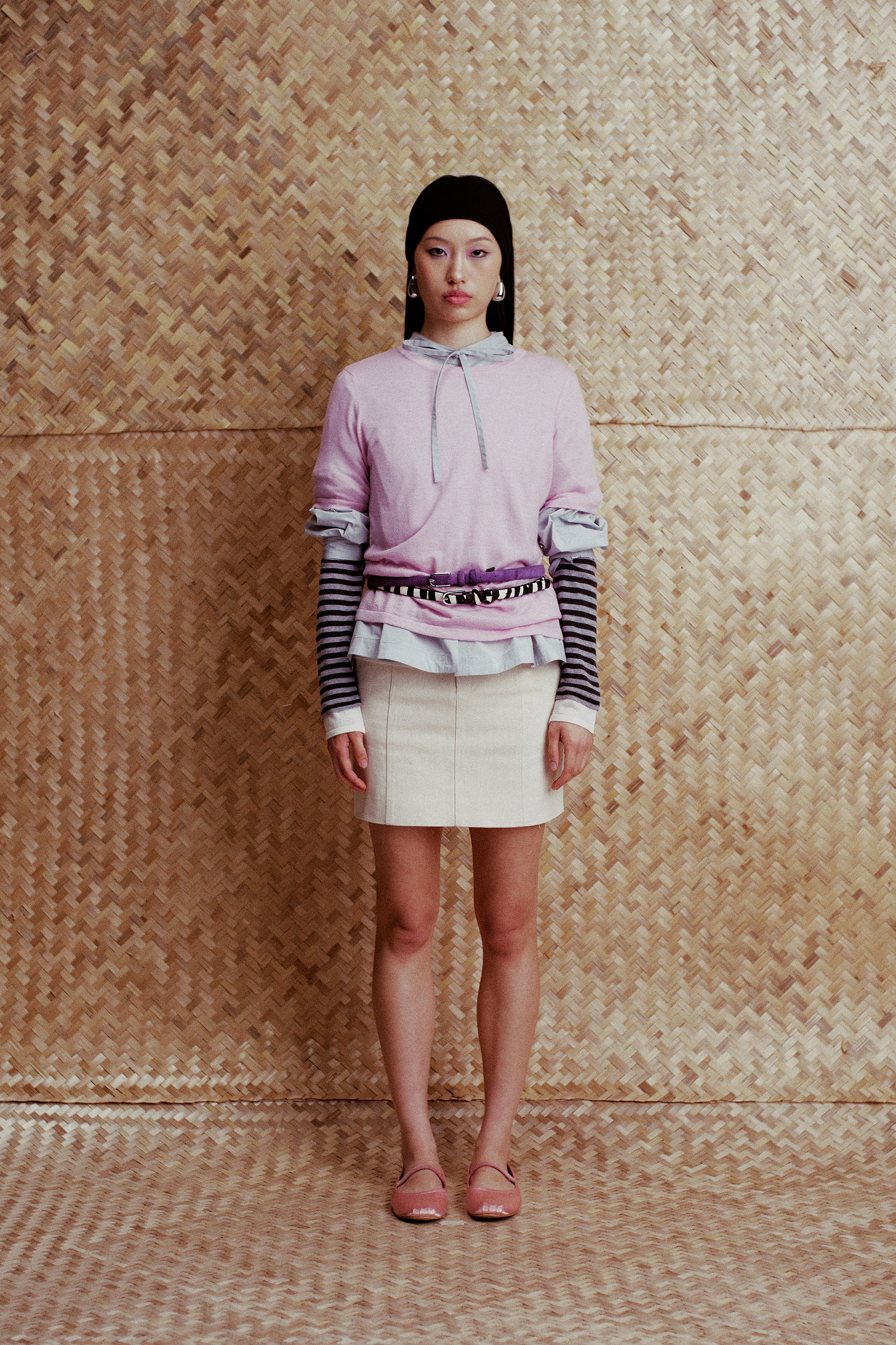 Mia Low-Waisted Straight Mini Skirt