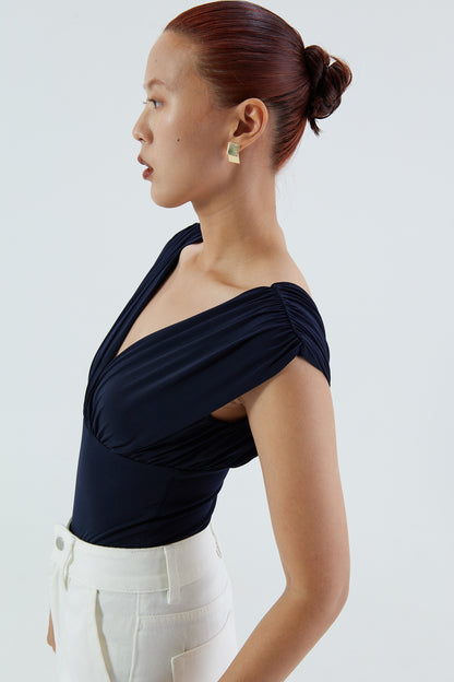 Evangeline Draped Bodysuit