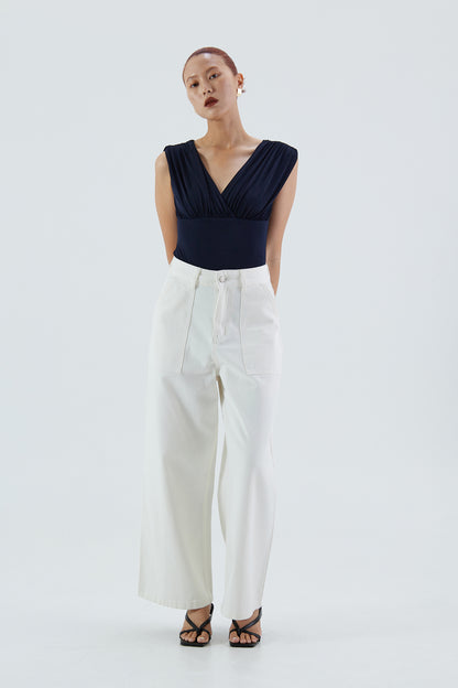Evangeline Draped Bodysuit