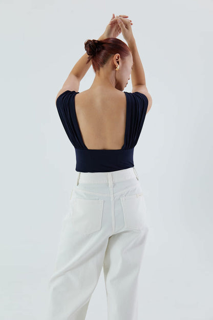 Evangeline Draped Bodysuit
