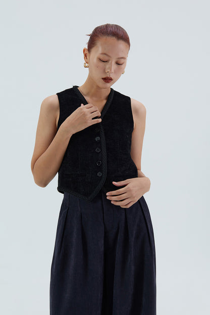 Elenora Pleated Wide-Leg Pants