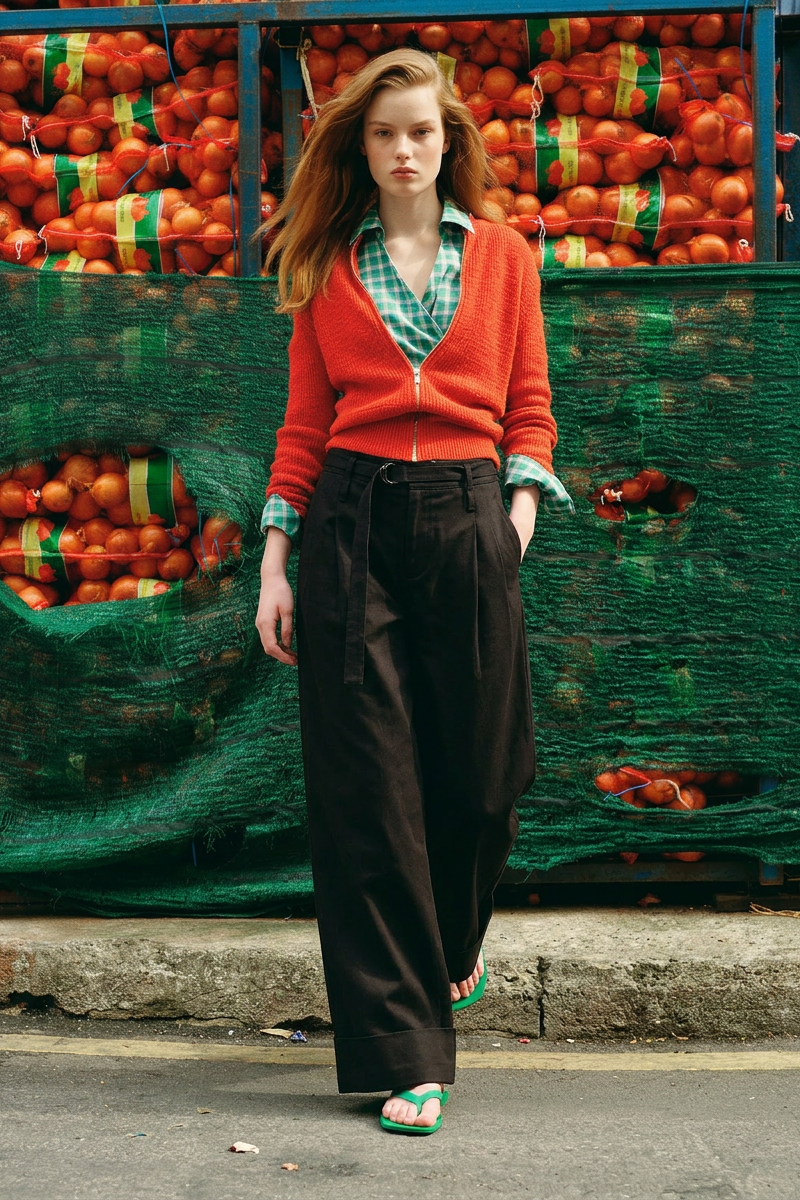 OTHER STORE Apex Tie-Waist Cuffed Wide-Leg Trousers In Black