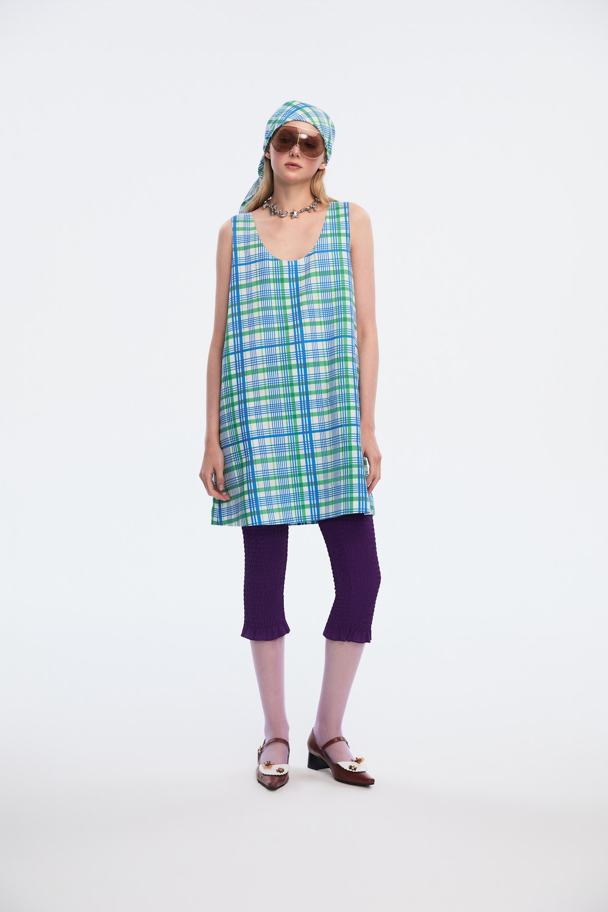 OTHER STORE Eden Low-Neck Lyocell A-Line Mini Dress