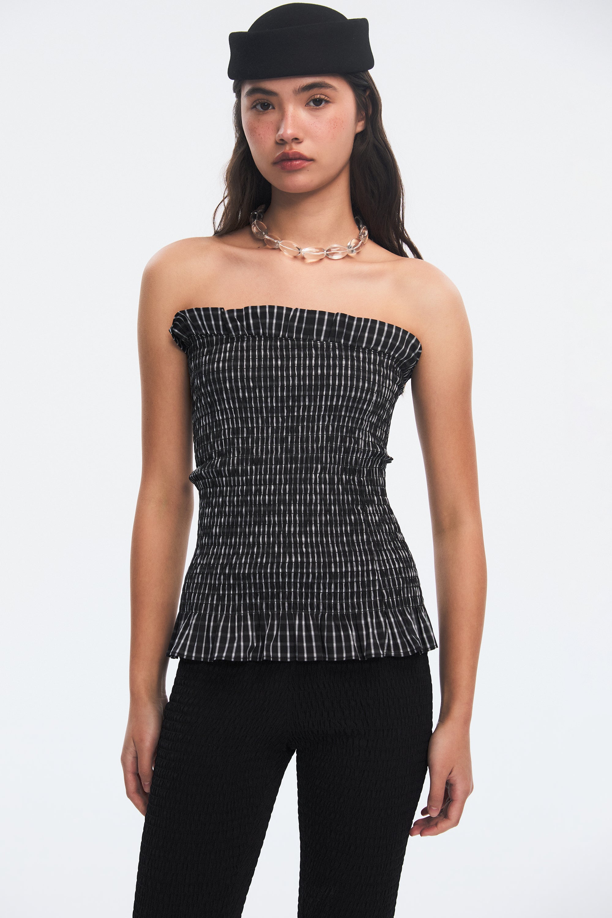 OTHER STORE Aria Smocked Strapless Top