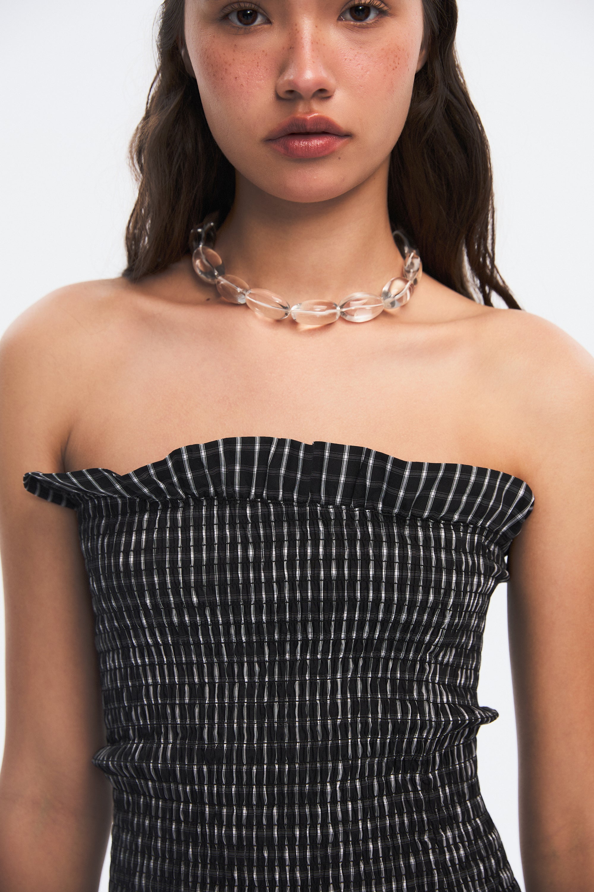 OTHER STORE Aria Smocked Strapless Top
