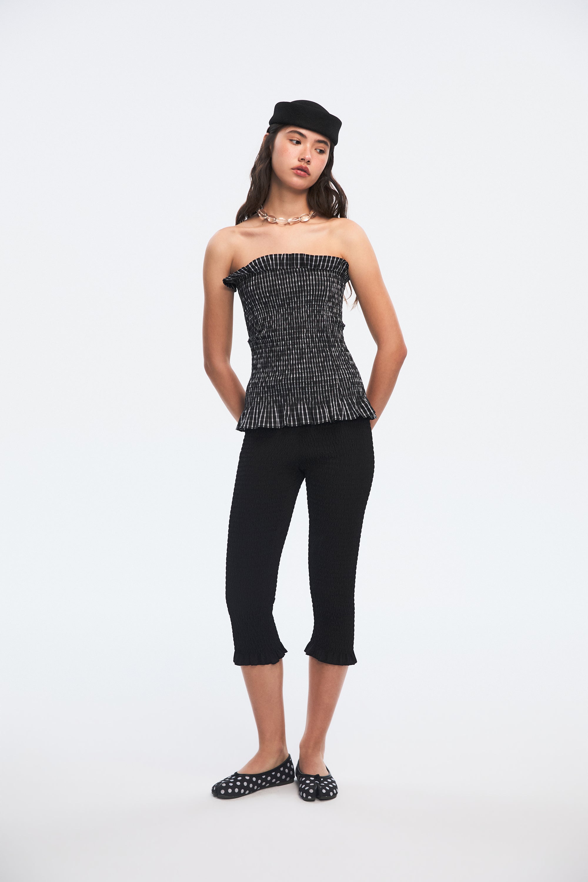 OTHER STORE Aria Smocked Strapless Top