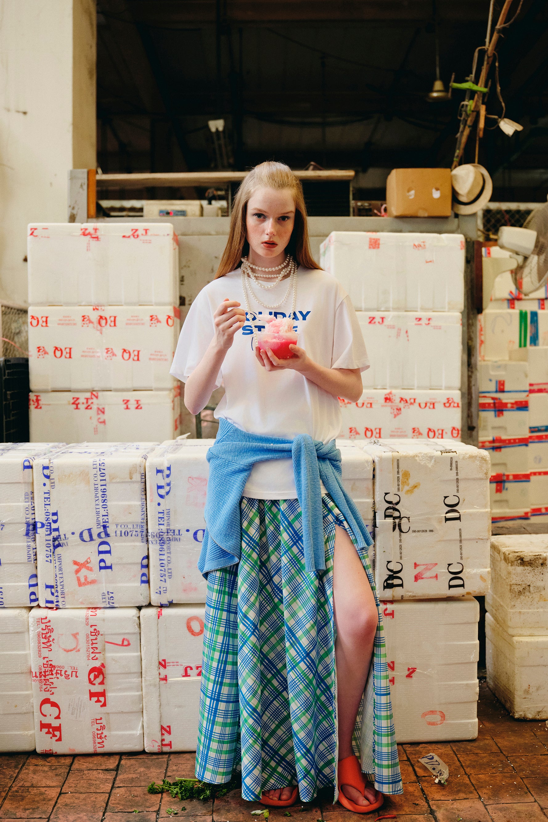 OTHER STORE Eden Lyocell-Blend Double-Slit Umbrella Skirt