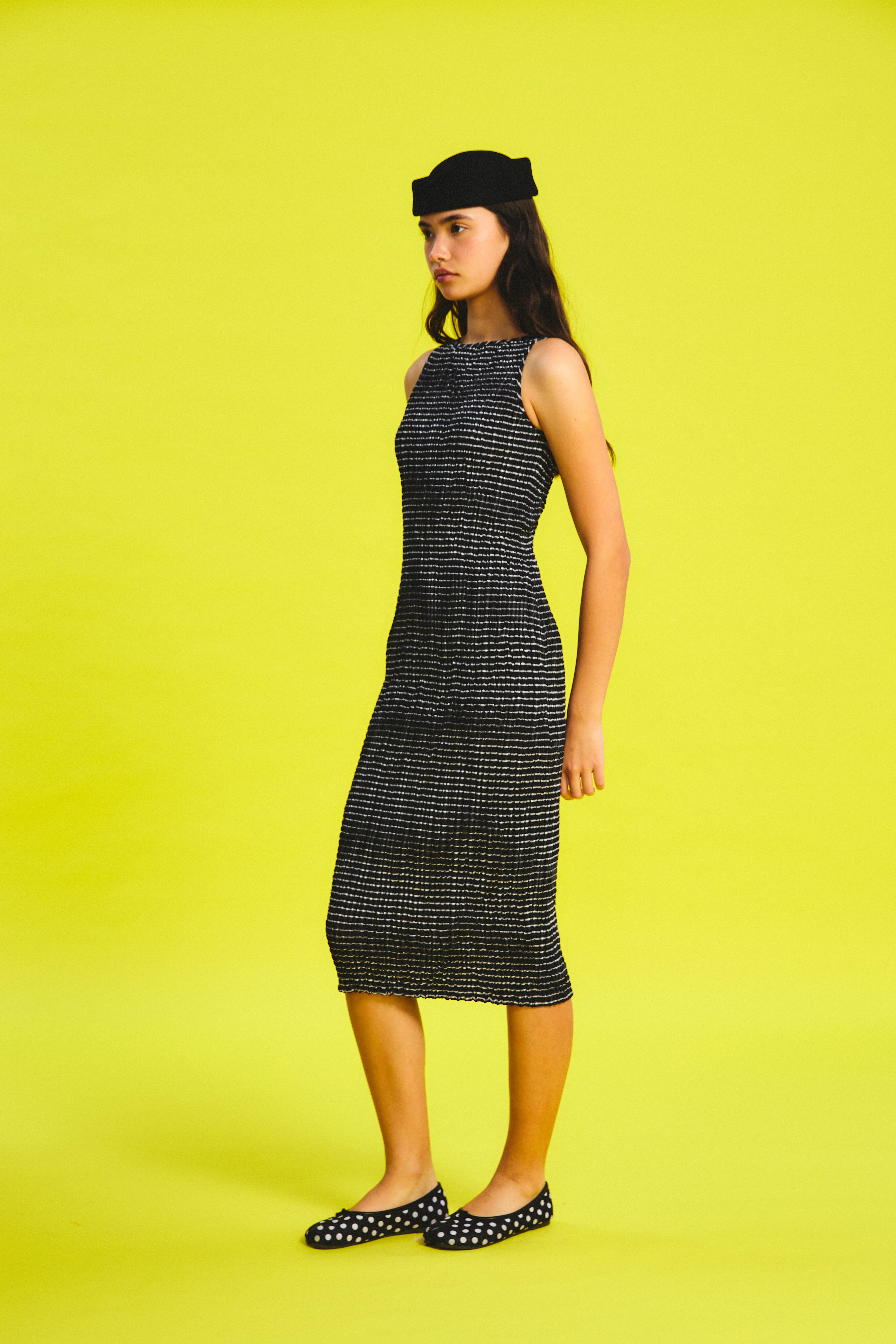 OTHER STORE Riviera Smocked Cut-Out Midi Dress