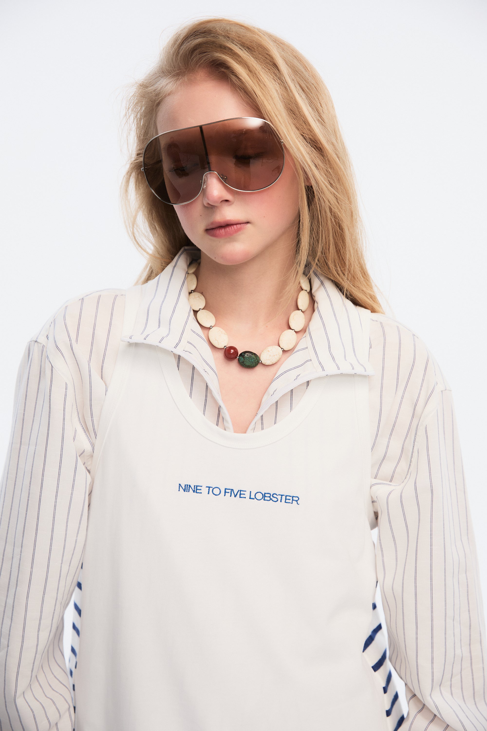 OTHER STORE Tempo Deconstructed Striped Shirt
