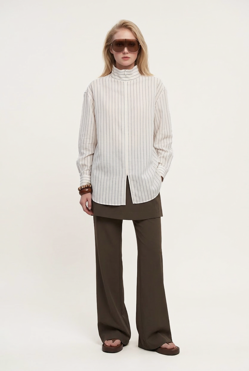OTHER STORE Tempo Deconstructed Striped Shirt