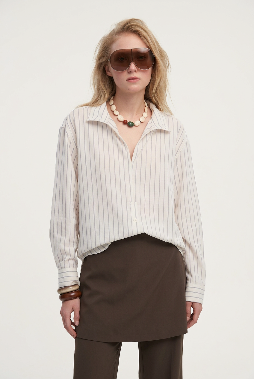 OTHER STORE Tempo Deconstructed Striped Shirt