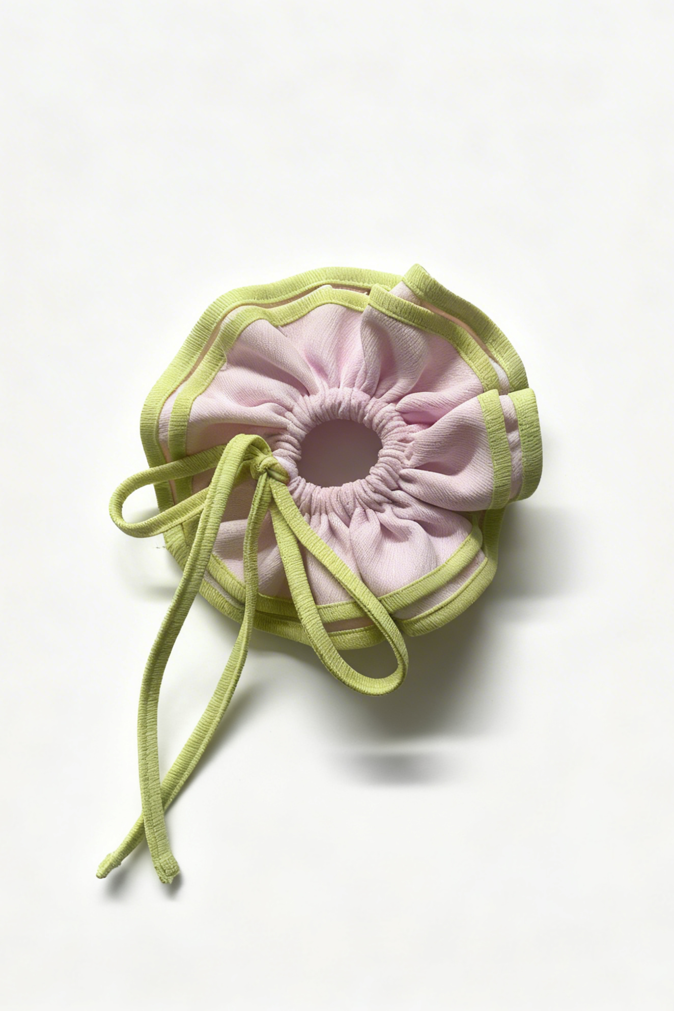 OTHER STORE Ribbon Color-Block Bow Hair Scrunchie In Pink