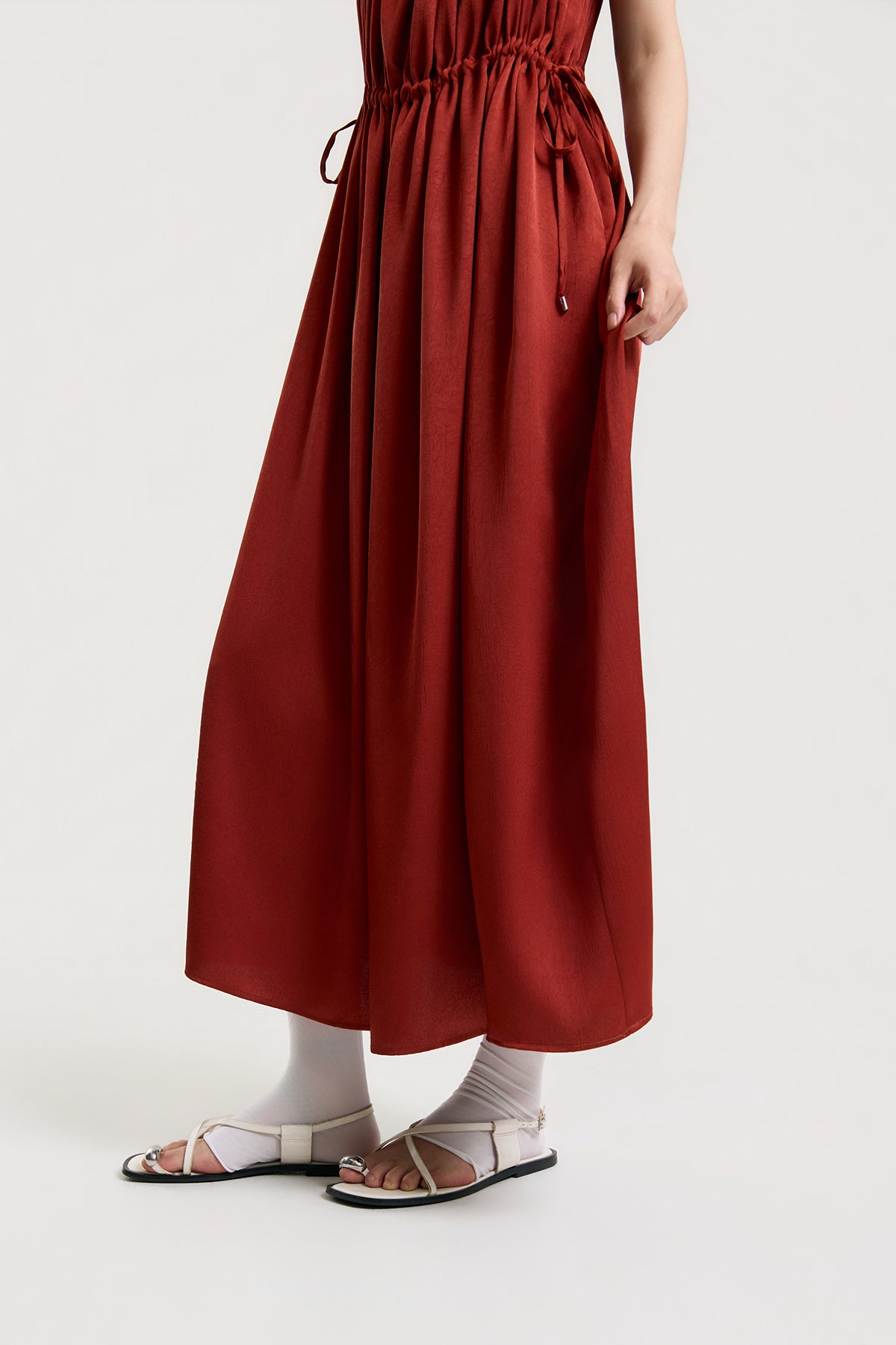 OTHER STORE Rosalie Gathered Strap Maxi Dress
