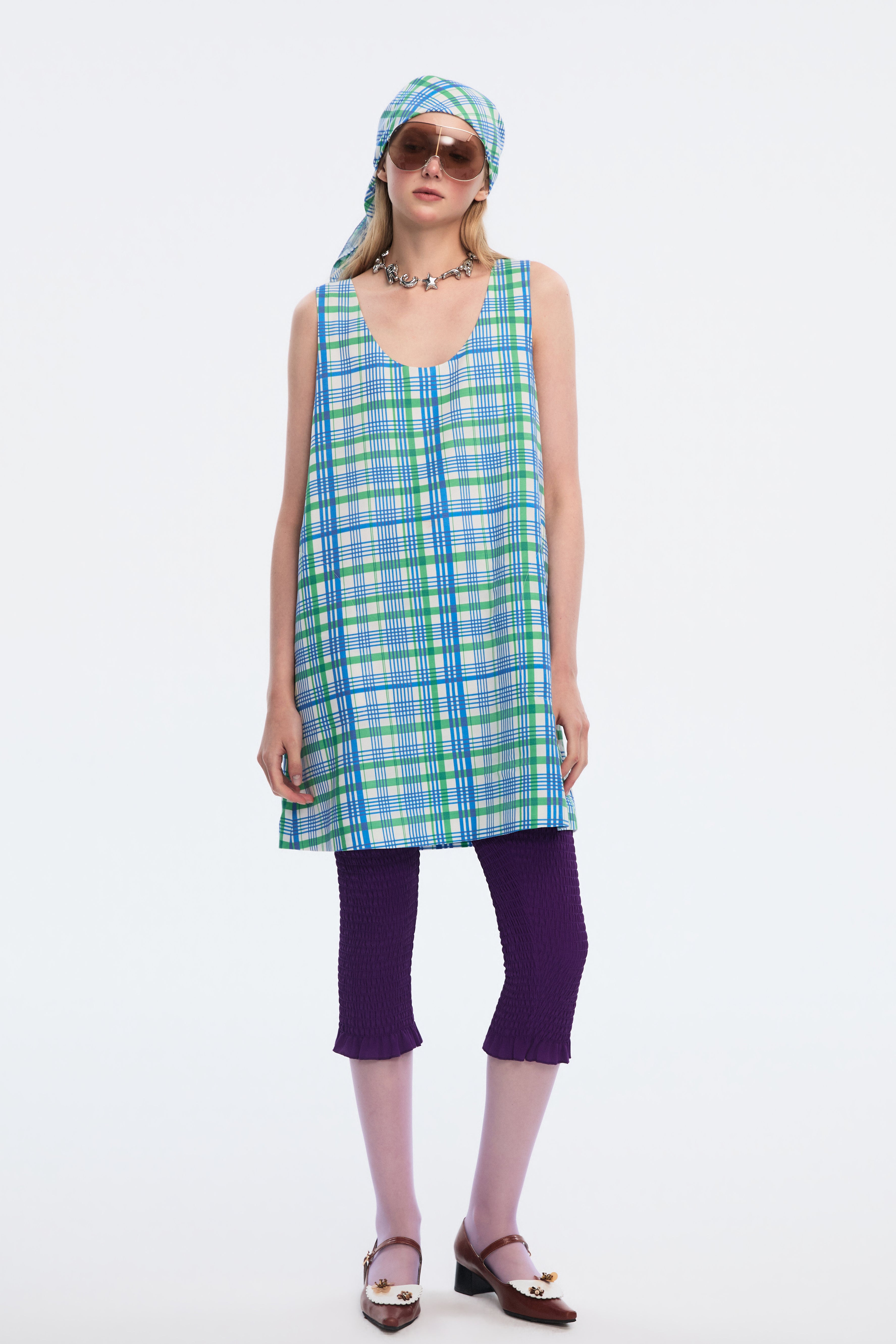 OTHER STORE Eden Low-Neck Lyocell A-Line Mini Dress